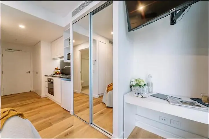Modern Compact Studio Separate Bathroom Brisbane Australia
